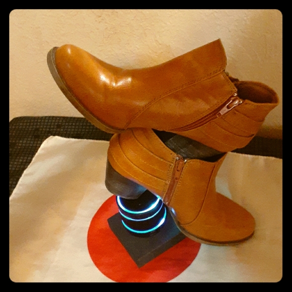 Ankle boots size 36 tan - Picture 1 of 10